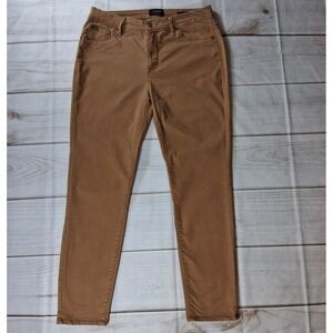 Curve Appeal Minimalist Jegging Womens 12 Camel Tan Stretch Skinny Pants W31